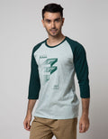 T Zone 3/4 Raglan T-Shirt Print Geometric Font