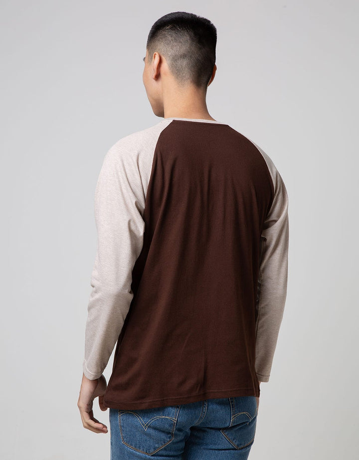T Zone Long Sleeve Raglan T-Shirt Print Sport