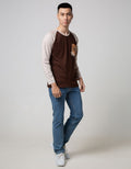 T Zone Long Sleeve Raglan T-Shirt Print Sport
