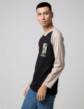 T Zone Long Sleeve Raglan T-Shirt Print Sport