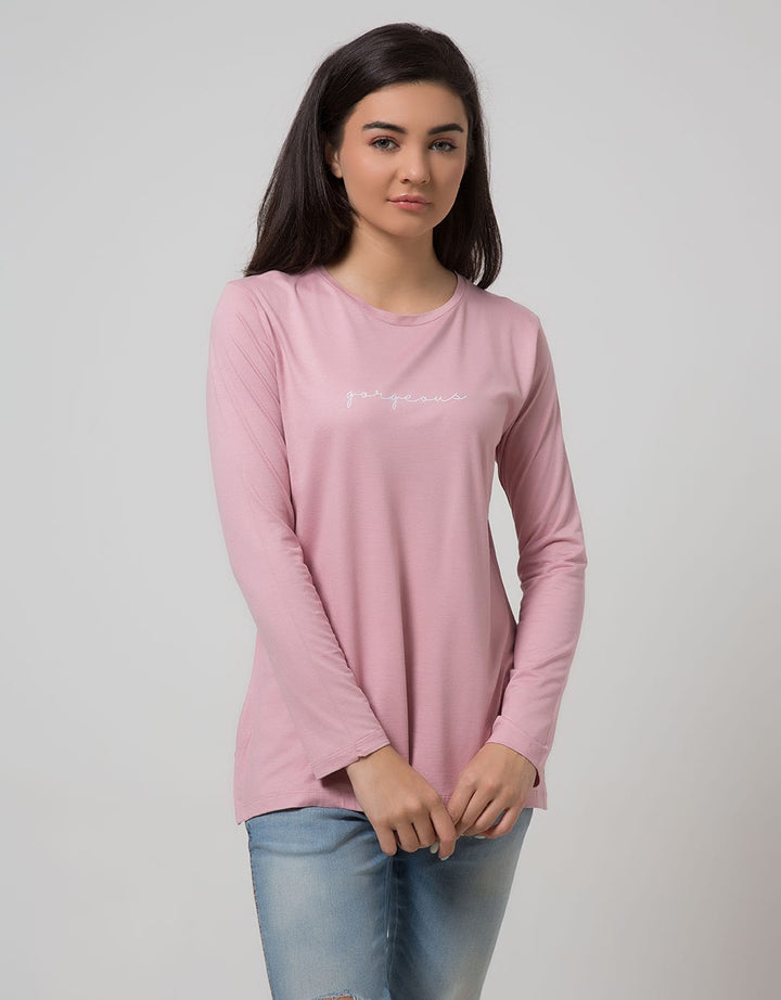Nevada Women Knit Top Long Sleeve T-Shirt Gorgeous Kriwil