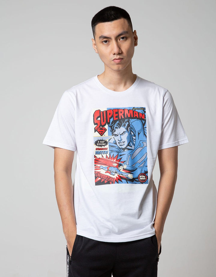 T Zone Short Sleeve T-Shirt Wb Superman Retro Comic Cover