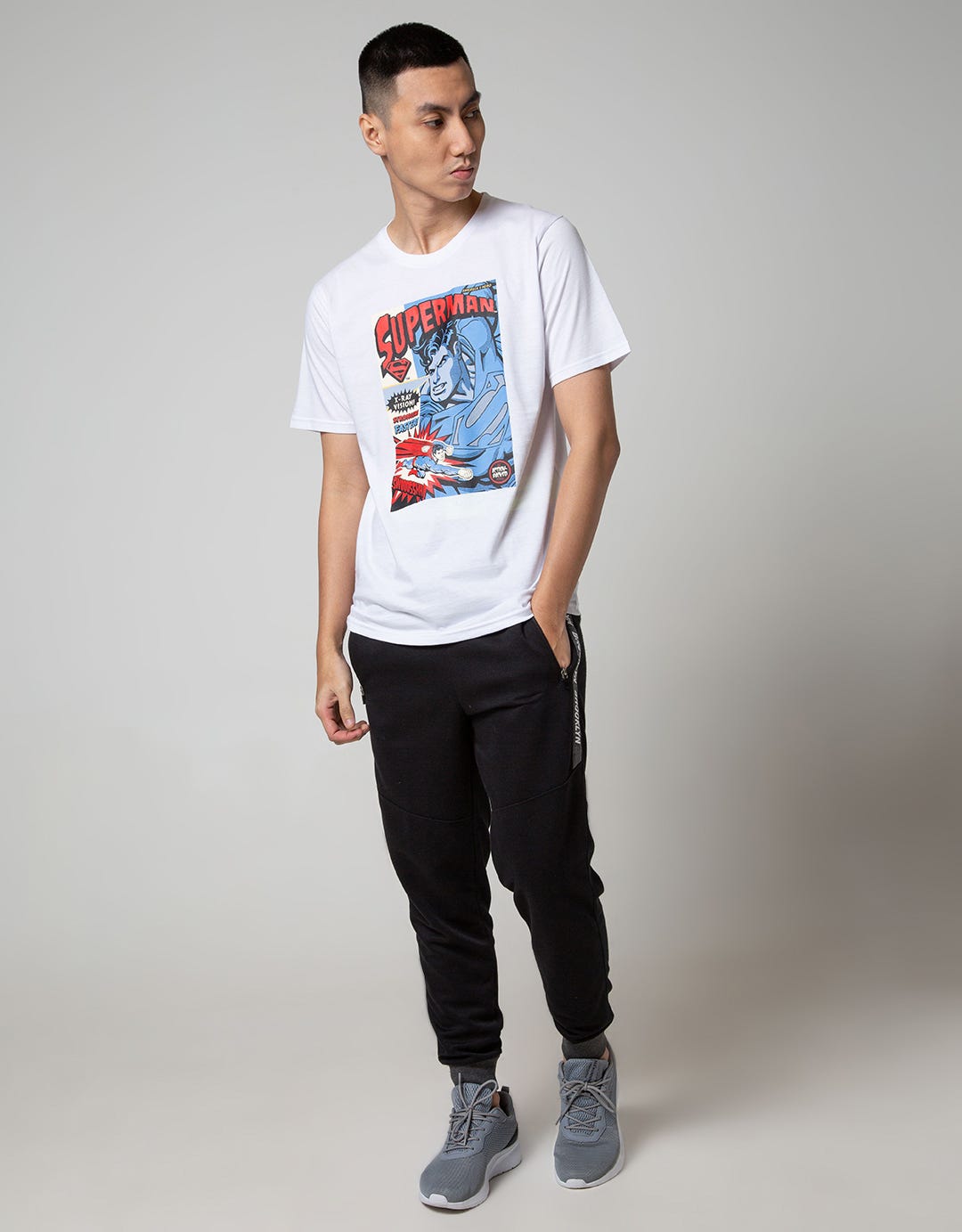 T Zone Short Sleeve T-Shirt Wb Superman Retro Comic Cover