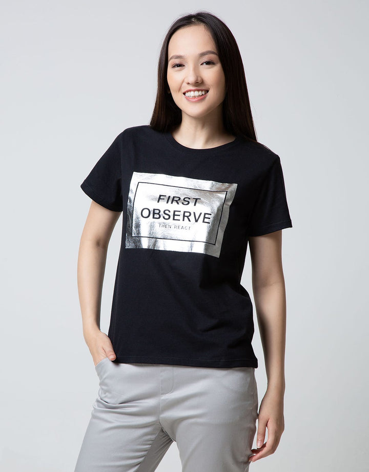 Nevada Short Sleeve T-Shirt Wording Non Raglan Basic