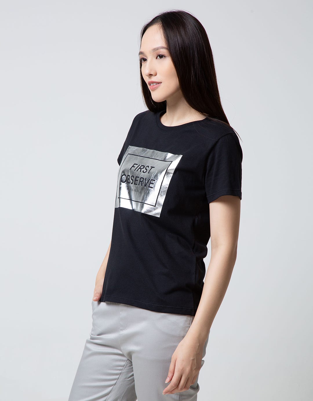 Nevada Short Sleeve T-Shirt Wording Non Raglan Basic