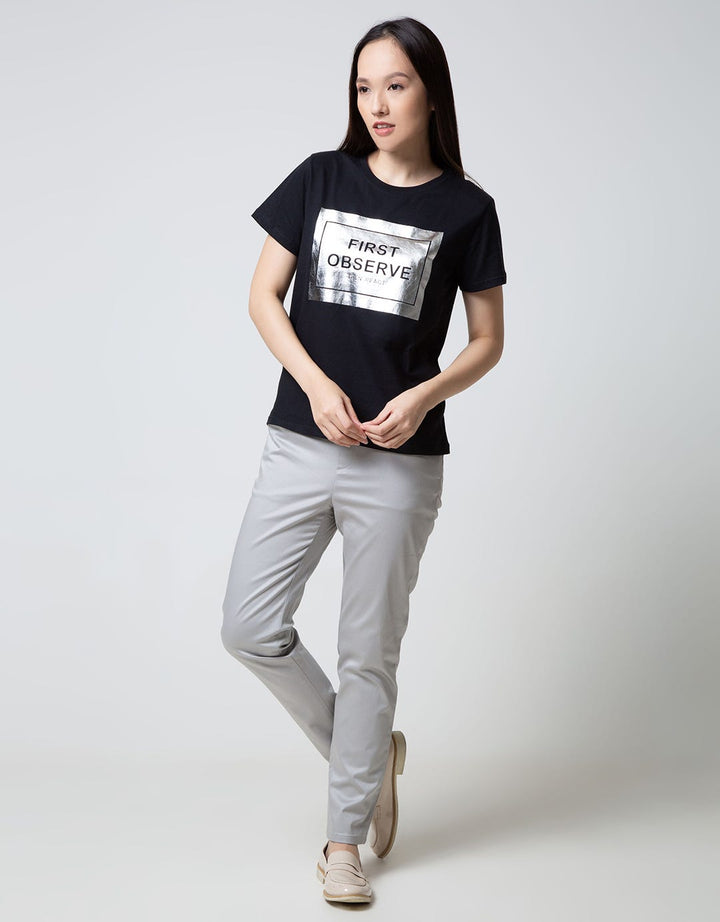 Nevada Short Sleeve T-Shirt Wording Non Raglan Basic