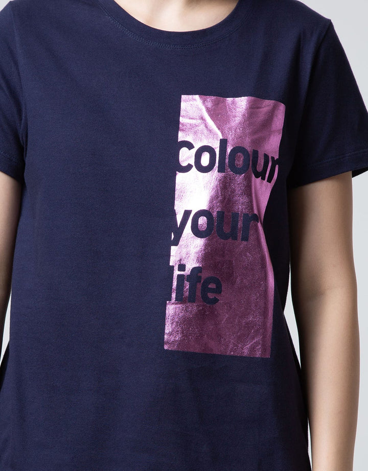 Nevada Short Sleeve T-Shirt Wording Non Raglan Basic