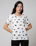 Nevada Short Sleeve T-Shirt Cartoon Non Raglan Cute