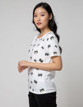 Nevada Short Sleeve T-Shirt Cartoon Non Raglan Cute