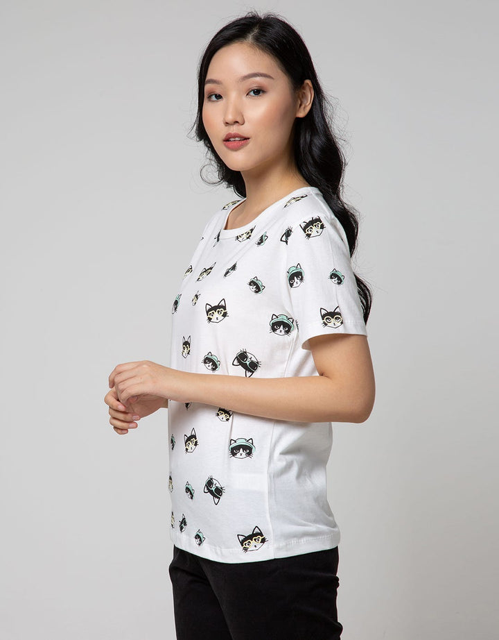 Nevada Short Sleeve T-Shirt Cartoon Non Raglan Cute