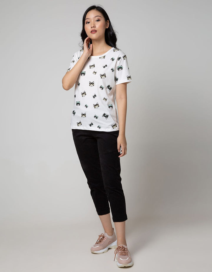 Nevada Short Sleeve T-Shirt Cartoon Non Raglan Cute