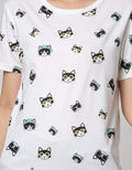 Nevada Short Sleeve T-Shirt Cartoon Non Raglan Cute