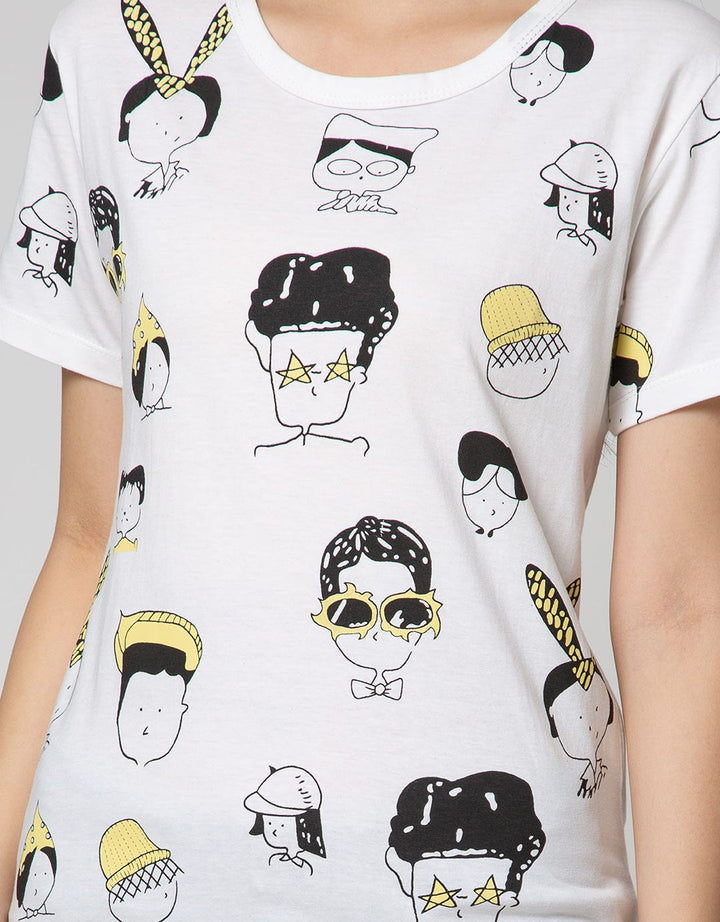 Nevada Short Sleeve T-Shirt Cartoon Non Raglan Cute