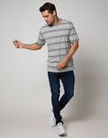Cole Short Sleeve T-Shirt Stripe Fashion Medium