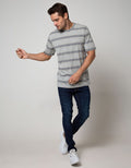 Cole Short Sleeve T-Shirt Stripe Fashion Medium