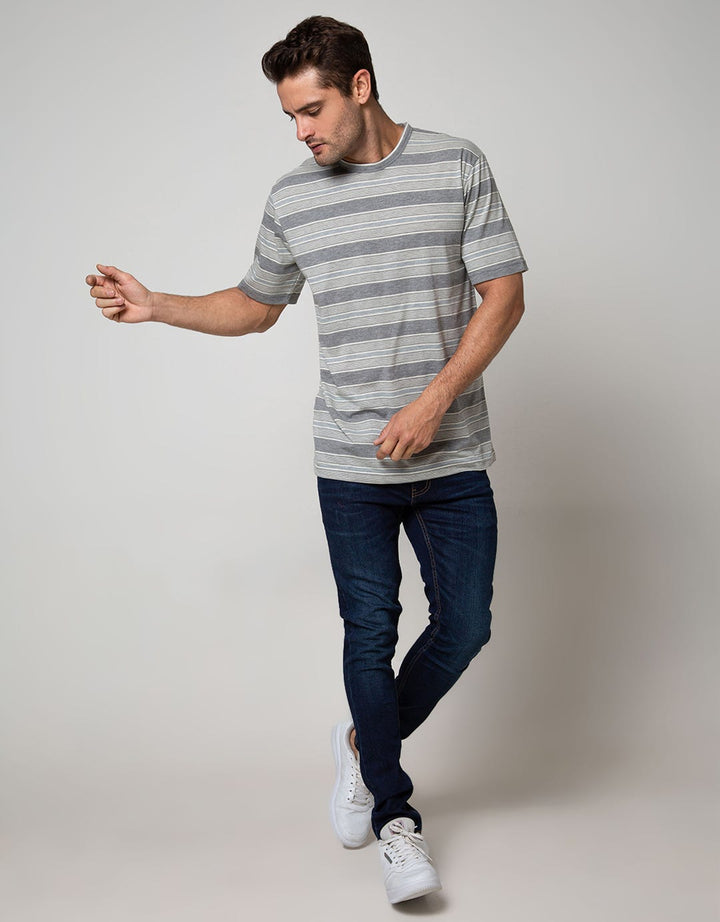 Cole Short Sleeve T-Shirt Stripe Fashion Medium