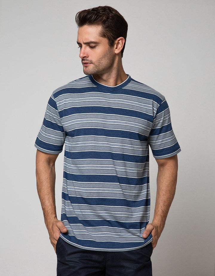 Cole Short Sleeve T-Shirt Stripe Fashion Medium