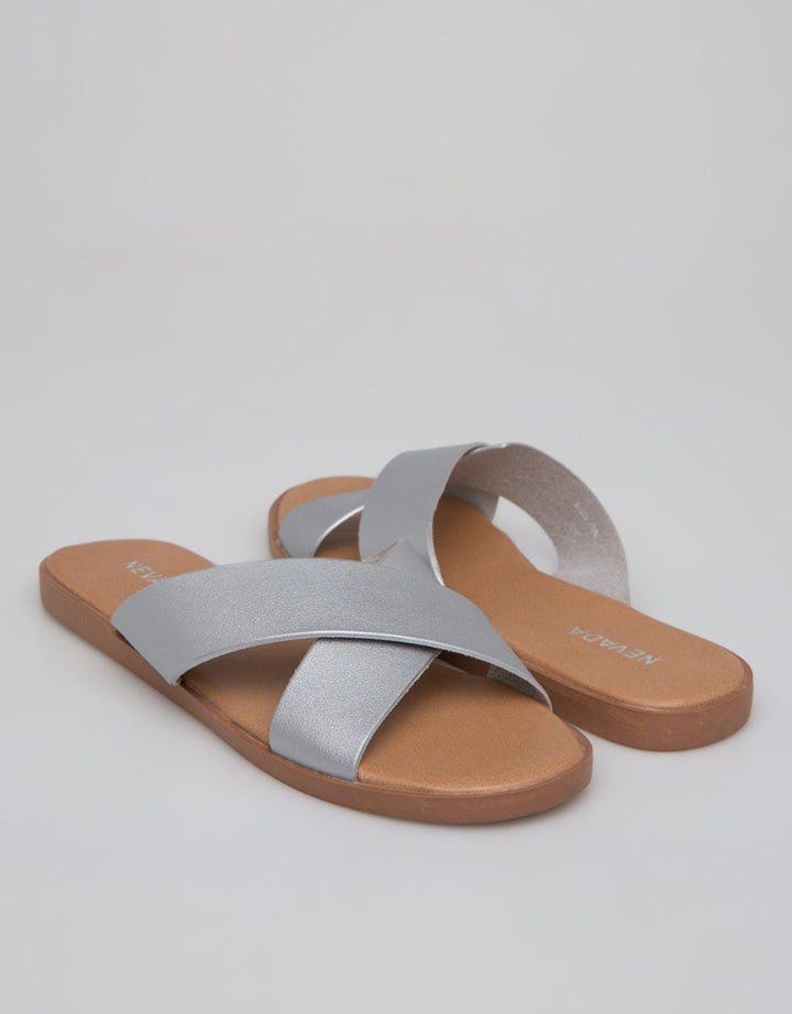 Nevada Slipper Sandals Cross Strap
