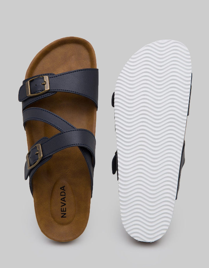 Nevada Slipper Sandals Cross Strap Buckle