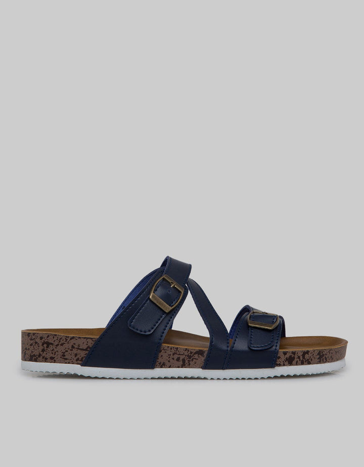 Nevada Slipper Sandals Cross Strap Buckle