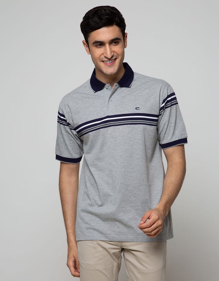 Cole Short Sleeve Polo Shirt Stripe