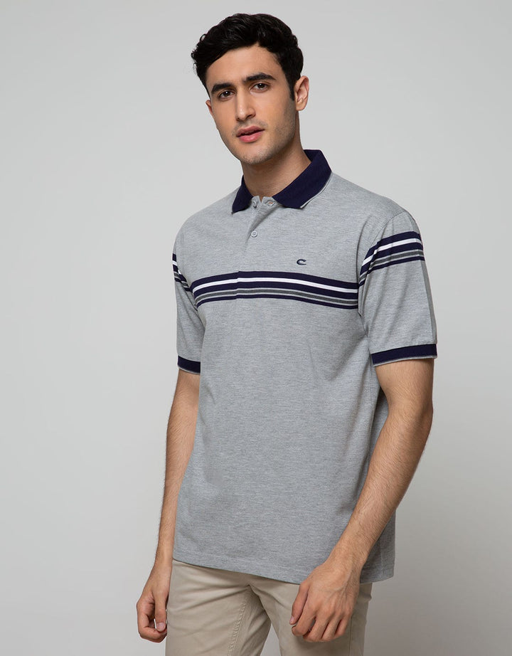 Cole Short Sleeve Polo Shirt Stripe