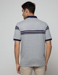 Cole Short Sleeve Polo Shirt Stripe