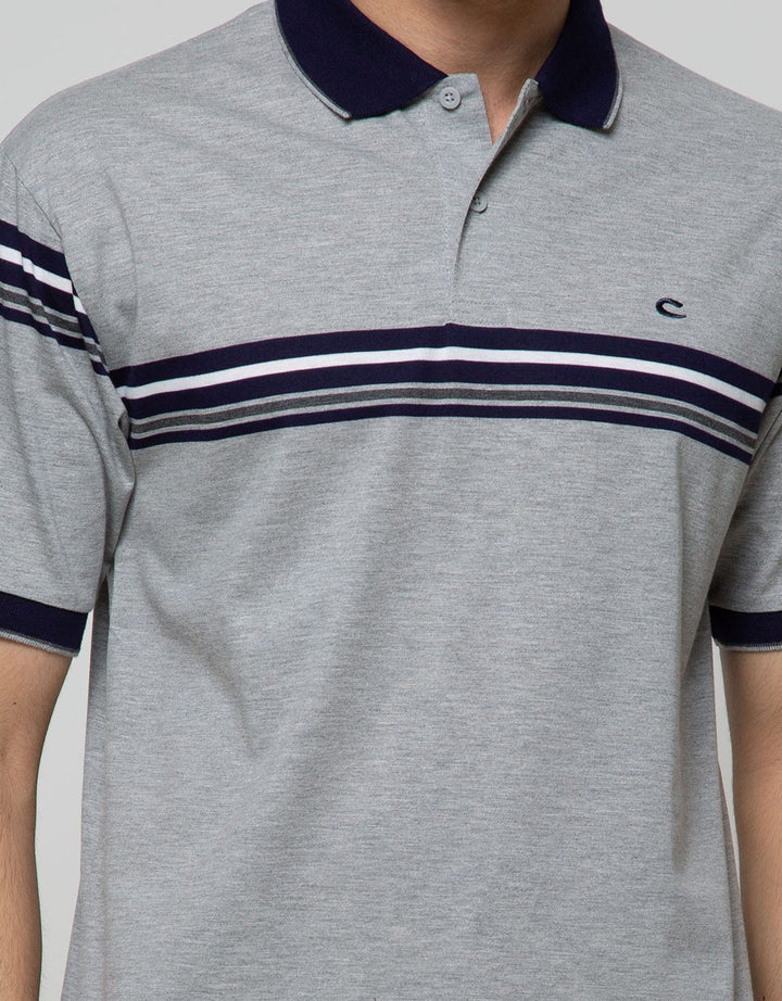 Cole Short Sleeve Polo Shirt Stripe