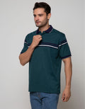 Cole Short Sleeve Polo Shirt Stripe