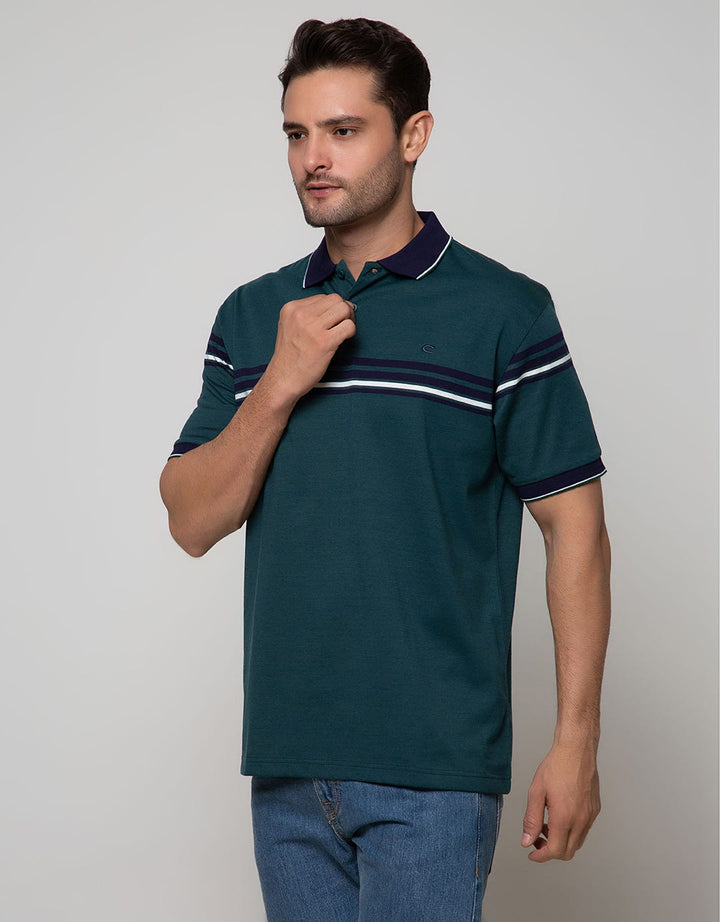Cole Short Sleeve Polo Shirt Stripe