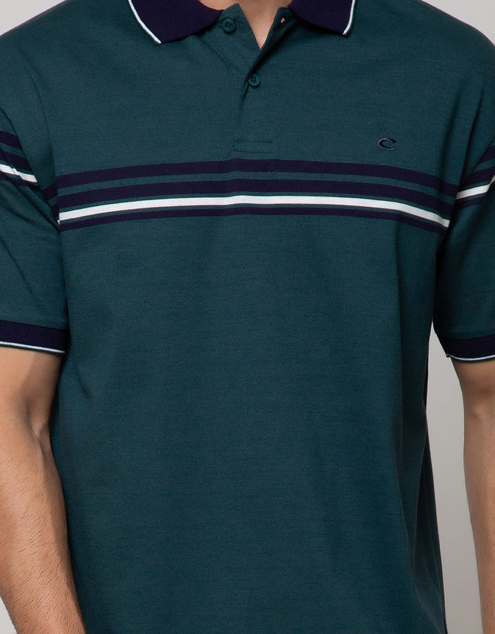 Cole Short Sleeve Polo Shirt Stripe