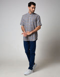 Cole Short Sleeve Shirt Flannel Checks