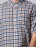 Cole Short Sleeve Shirt Flannel Checks