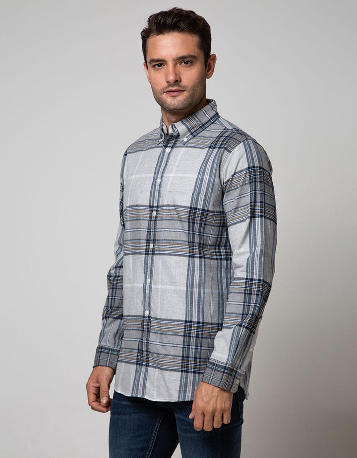Cole Long Sleeve Shirt Woven Big Check