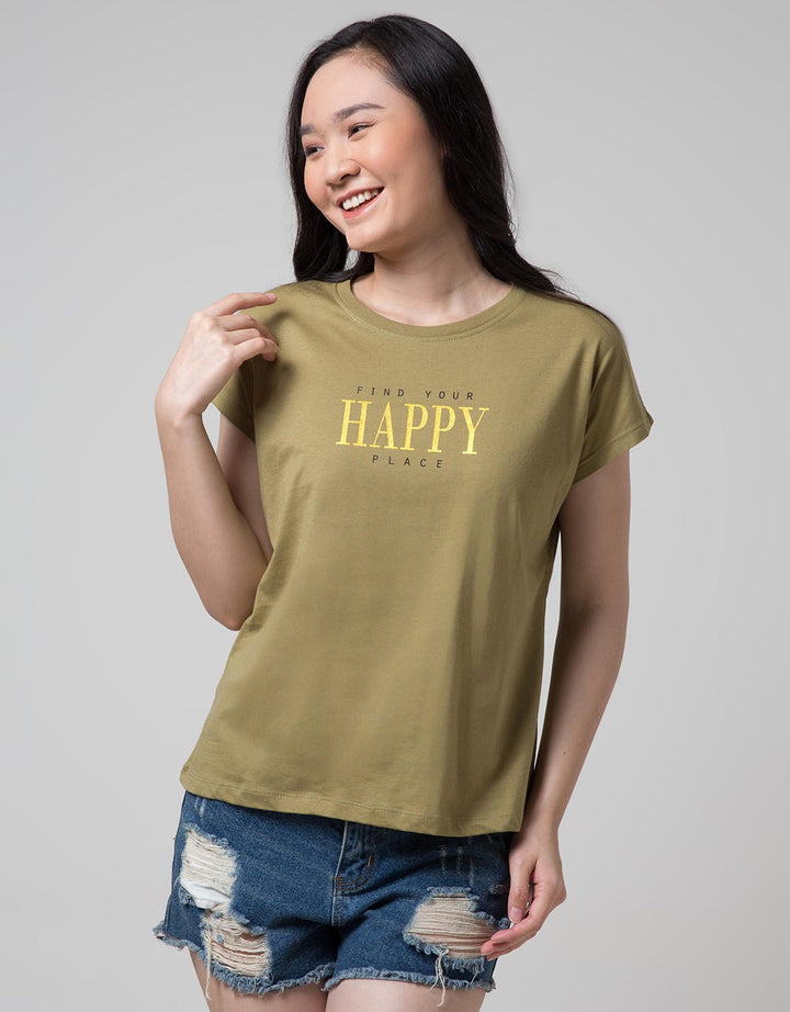 Nevada Short Sleeve T-Shirt Find Your Happy Place Cotton Usa