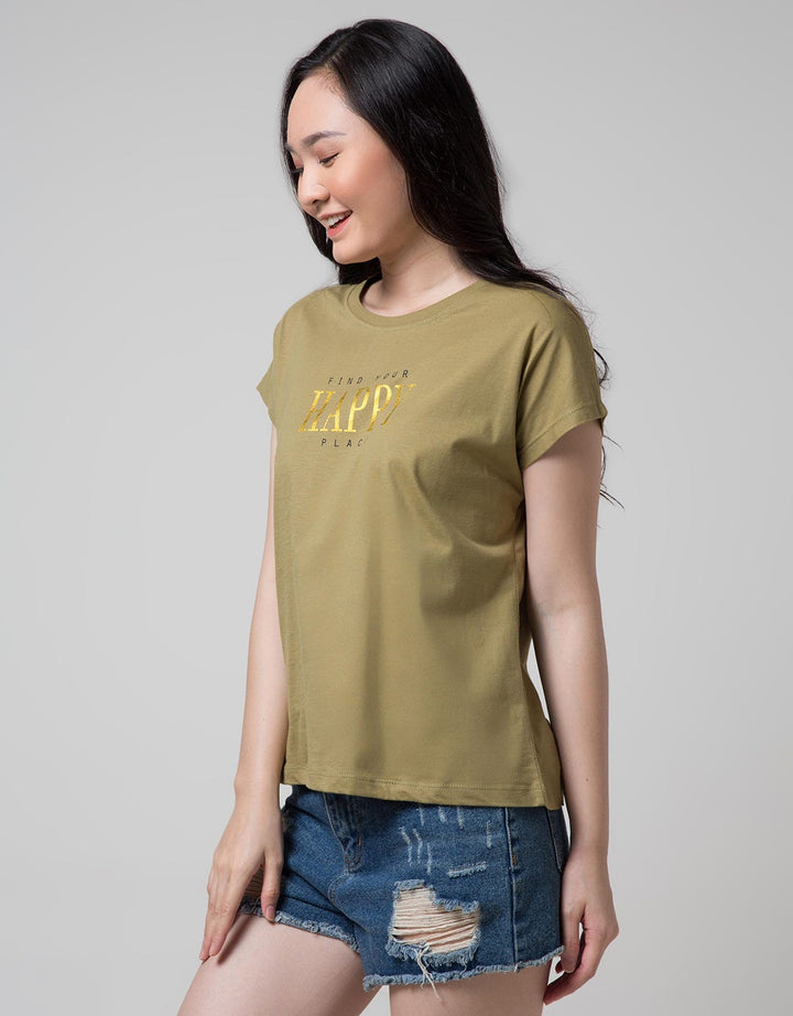 Nevada Short Sleeve T-Shirt Find Your Happy Place Cotton Usa
