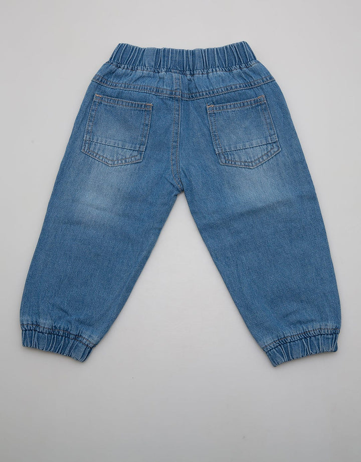 Pipiniko Denim Long Pants Embroidered Cat