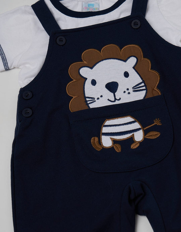 Pipiniko Short Jumpsuit Overall Lion Application
