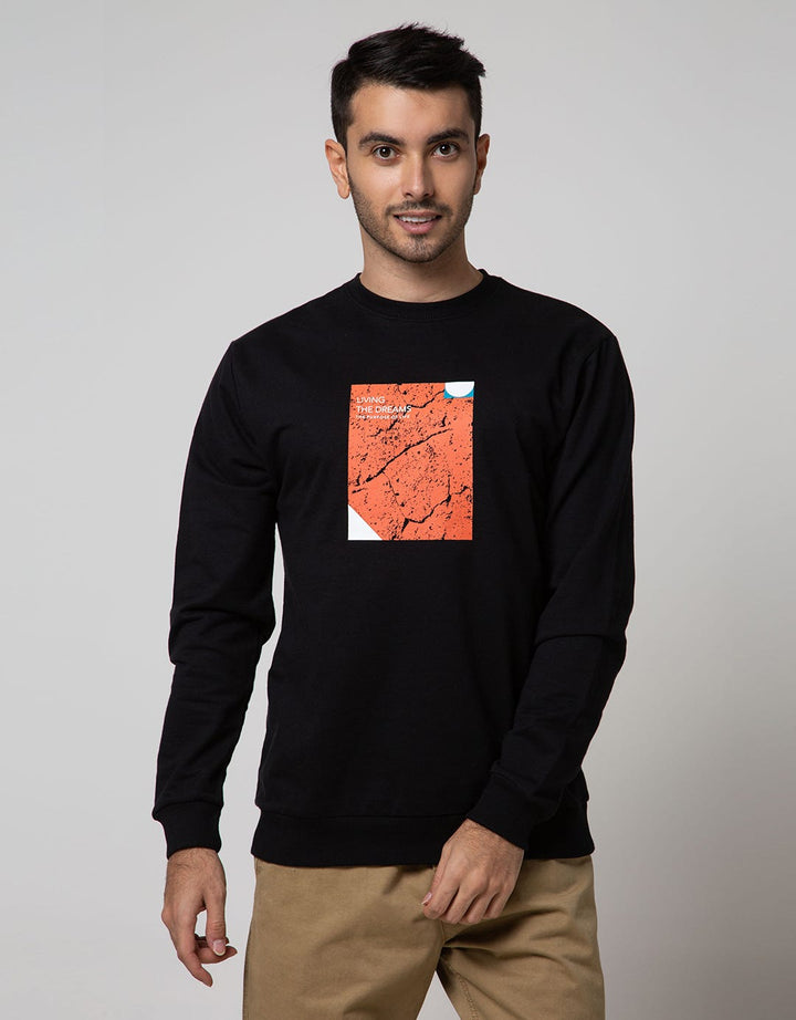 Details Sweatshirt Jumper Long Sleeve Round Neck Print
