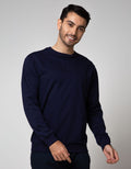 Details Sweatshirt Jumper Long Sleeve Round Neck Print Timbul