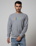 Details Sweatshirt Jumper Long Sleeve Round Neck Bordir