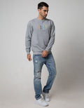 Details Sweatshirt Jumper Long Sleeve Round Neck Bordir