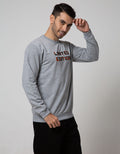 Details Sweatshirt Jumper Long Sleeve Round Neck Print Hidden City Splash