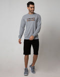 Details Sweatshirt Jumper Long Sleeve Round Neck Print Hidden City Splash