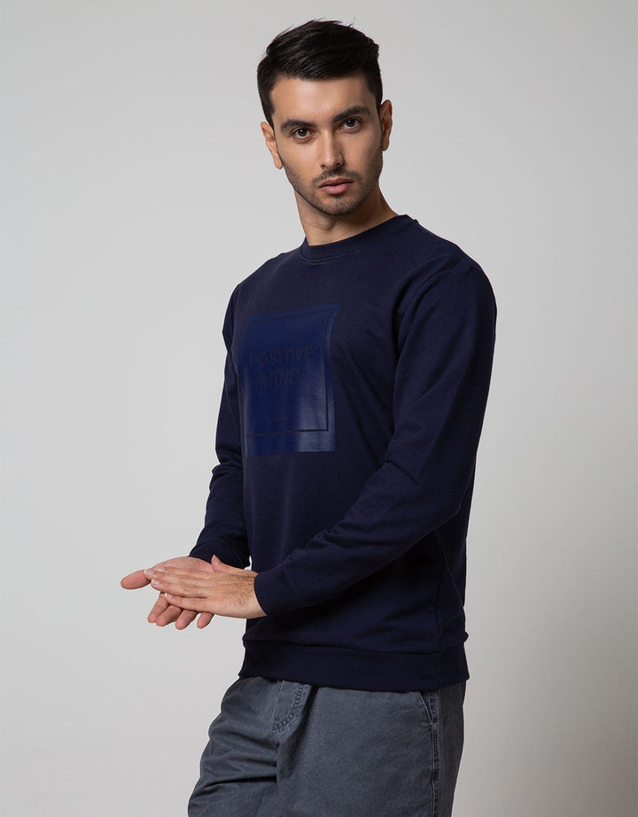 Details Sweatshirt Jumper Long Sleeve Round Neck Bordir