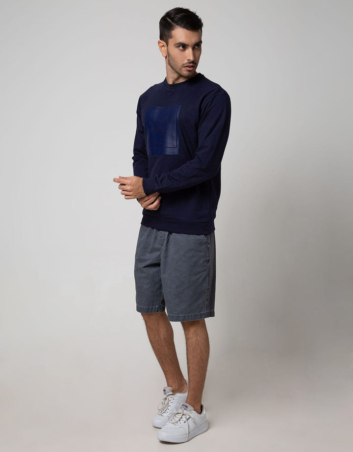 Details Sweatshirt Jumper Long Sleeve Round Neck Bordir