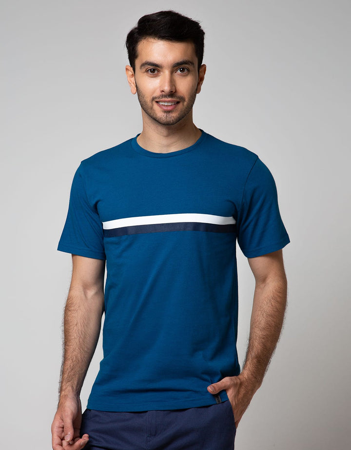 Details Short Sleeve T-Shirt Roung Neck Print