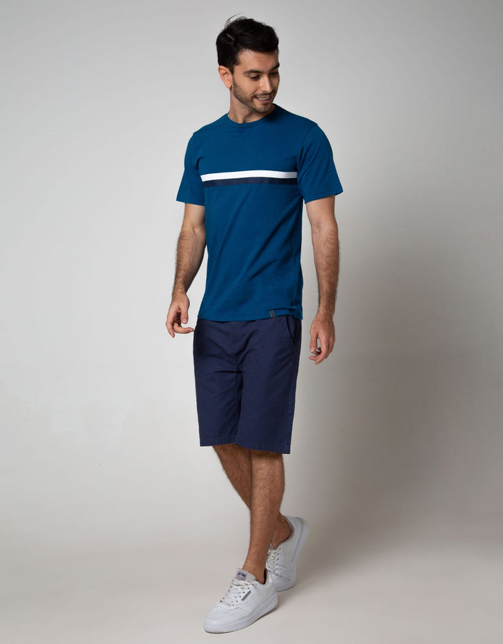 Details Short Sleeve T-Shirt Roung Neck Print