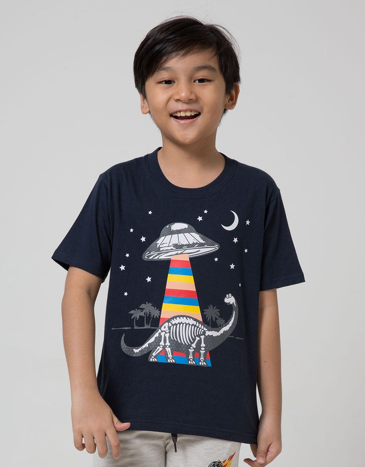Little M Short Sleeve T-Shirt Best Buy Dino Ufo