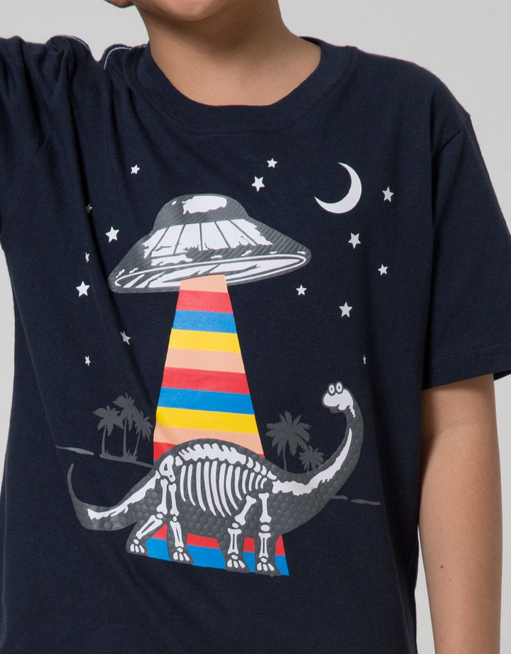 Little M Short Sleeve T-Shirt Best Buy Dino Ufo